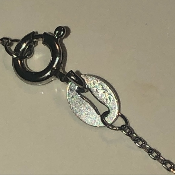 REED & Barton Damascene Oval Pendant on 925 Chain 18” & 1” - Picture 8 of 10